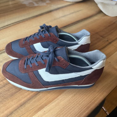 Sneakers bordeaux-blu