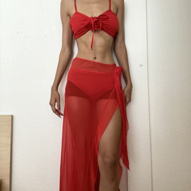 Set da spiaggia rosso