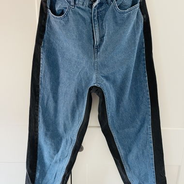Jean bicolore taille élastique taille 40