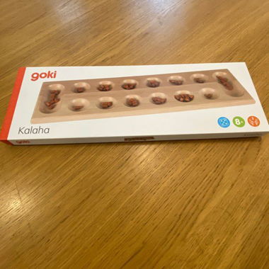 Kalaha Mancala (Awalé) en bois ( NEUF )