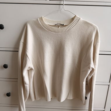 Maglione in maglia ZARA crema