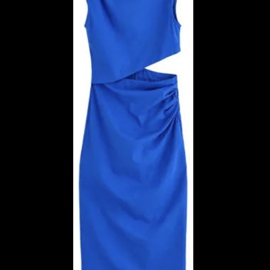 Blue Cutout Dress