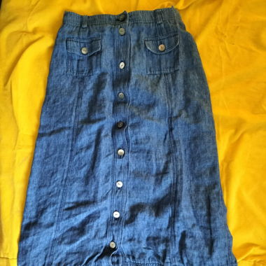 Jupe en denim bleu Tatiana, Ines De La Fressange