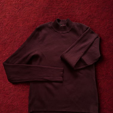 Bordeaux Rollkragenpullover