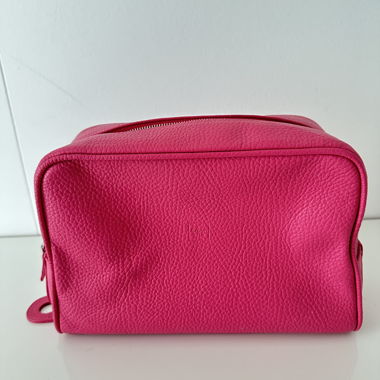 R. Horn Vienna handmade leather cosmetic bag pink