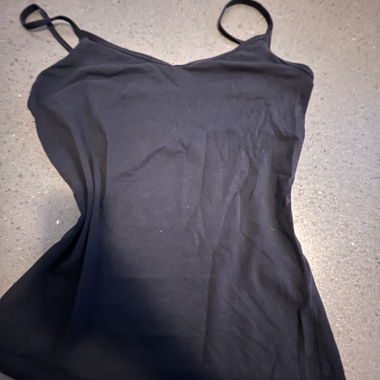 Top blu sagomato
