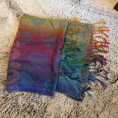 Colorful Paisley Scarf