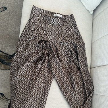 Zara satin cullote pants