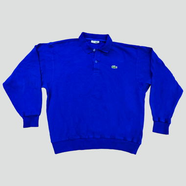 Classic blue Lacoste long sleeve poloshirt