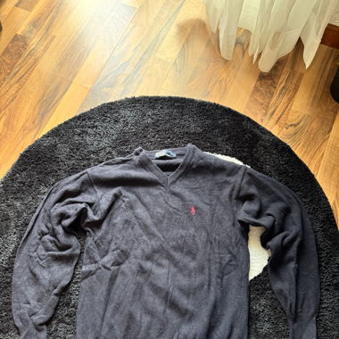 Ralph Lauren Polo V-Neck Pullover Dunkelblau 