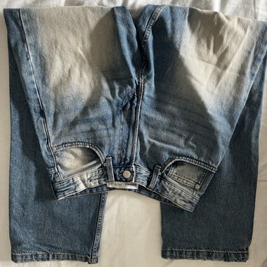 Pantaloni baggy blu/gialli
