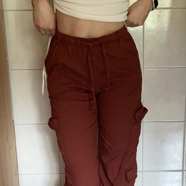 Wide Leg Cargo Pants Size 34