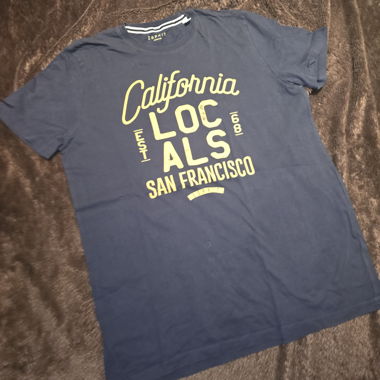 Esprit T-Shirt California Print dunkelblau