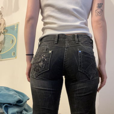 Black lowwaist Jeans