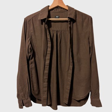 Uniqlo brown shirt (XS)