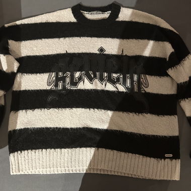 Pull en maille à rayures