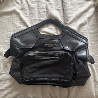 Diesel black leather handbag