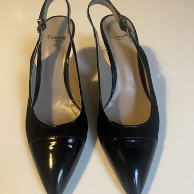 Kitten heels (real leather) 