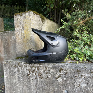 Casco Fox Rampage + maschera Smith trasparente