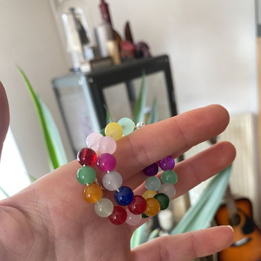 Bohoo large size Multicolor Hoops