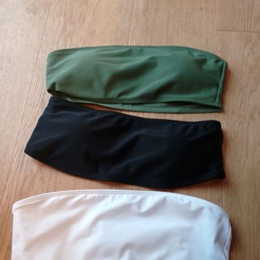Trägerfreie bikini