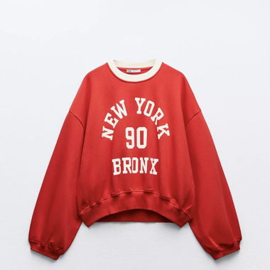 Felpa rossa di New York