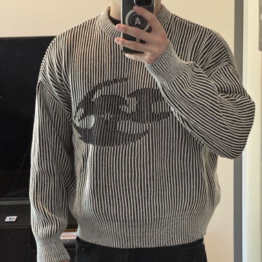 Bershka gestreifter Strickpullover