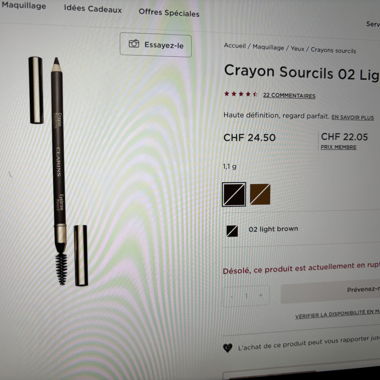 Crayon Sourcils Clarins 