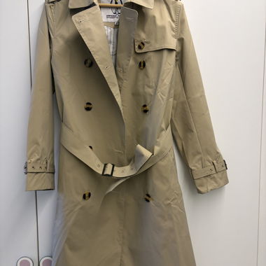 Trench coat beige in poliestere