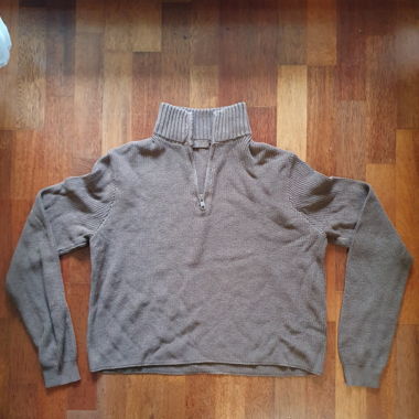 halfzip pullover brown