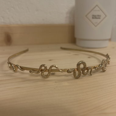 Serre-tête serpent doré 