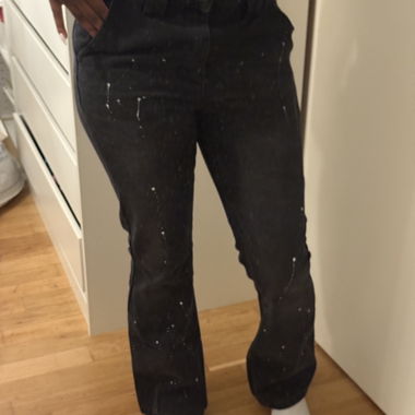 Pantalon évasé noir