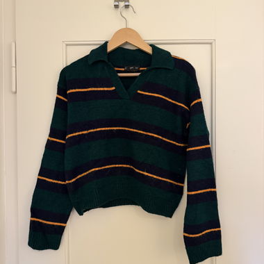 Pull en maille à rayures
