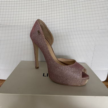 Liu Jo Rose-Powder Sequin Heels