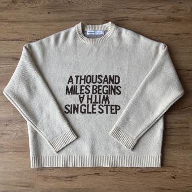 Pull en maille Bershka - Beige - Taille M