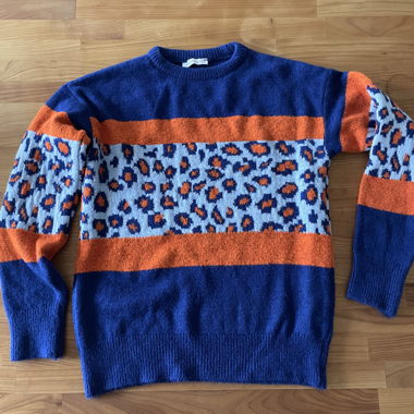 Bianco Lucci Pullover mit Leopardenmuster