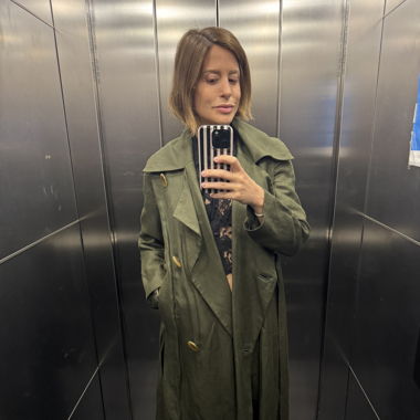 Uterqüe Linen Trench Coat