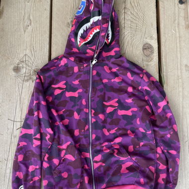 Felpa con zip Bape Camo