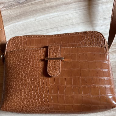 Hellbraune Handtasche