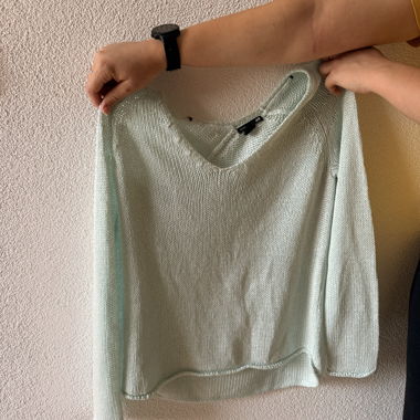 Mintgruer Strickpullover