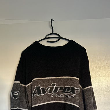 Palace Avirex Chenille Knit Black