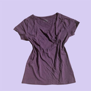 T-shirt violet Cotton Town