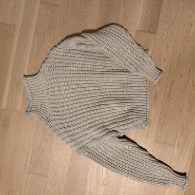 Maglione in maglia beige