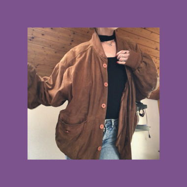 vintage jacket இ IN REAL LEATHER