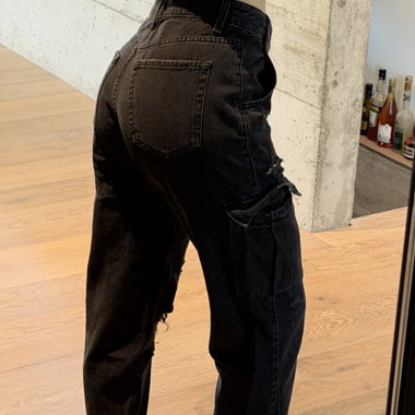 Jeans cargo neri