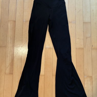 Leggings neri a zampa