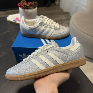adidas Samba Shine Silber Metallic (Damen)