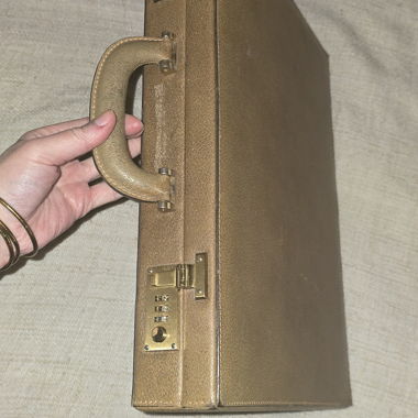 Attaché-case vintage in pelle - O.C.S. Varese Italia
