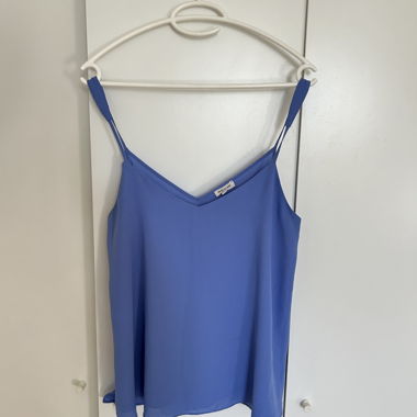 Blue spaghetti strap top