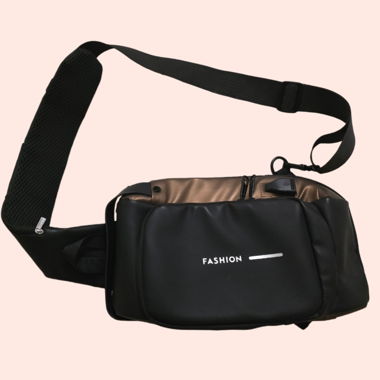 FASHION Bauchtasche, schwarz/kupferfarbe